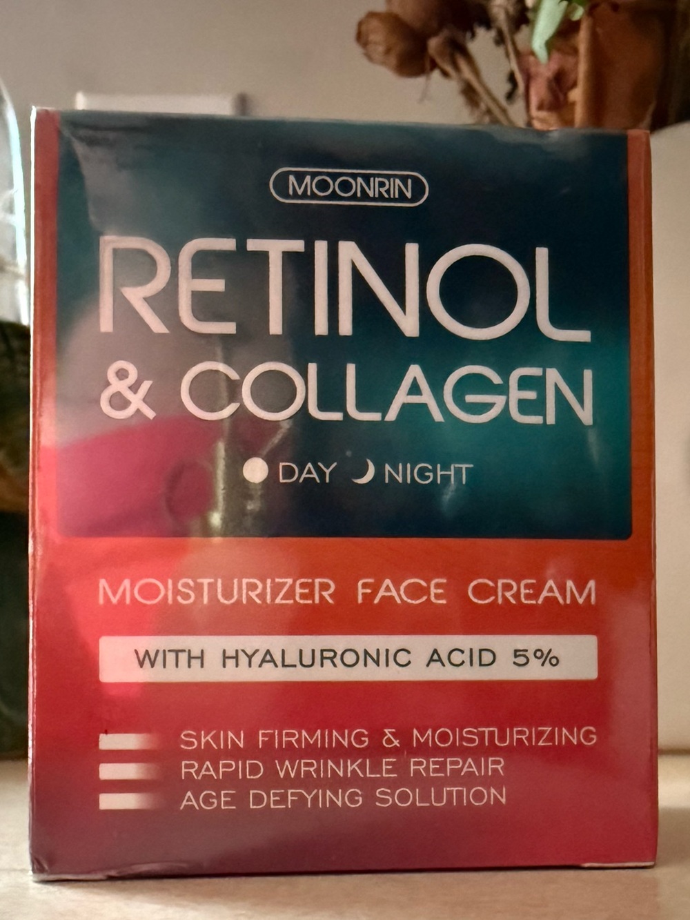 Retinol & Collagen Moisturizer Face Cream - Pink/Coral